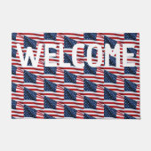 米国国旗2412 ドアマット (正面)