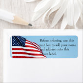 米国国旗2412 ラベル (インサイチュ)