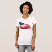 米国国旗2412 Tシャツ (正面フル)