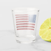 米国国旗7月4日グリッター ショットグラス (裏面)