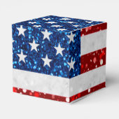 米国国旗7月4日グリッター フェイバーボックス (裏面サイド)