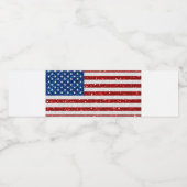 米国国旗7月4日グリッター ペットボトルラベル (シングルラベル)