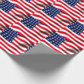 米国国旗7月4日パーティー ラッピングペーパー (角)