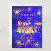 米国国旗7月4日ファミリー懇親会 招待状 (正面)