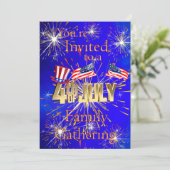 米国国旗7月4日ファミリー懇親会 招待状 (スタンド正面)