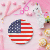 米国国旗7月4日紙パーティープレート ペーパープレート (パーティー)