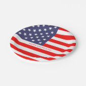 米国国旗7月4日紙パーティープレート ペーパープレート (アングル)