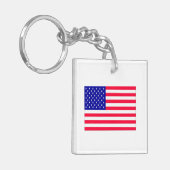 米国国旗7月4日 キーホルダー (正面左)