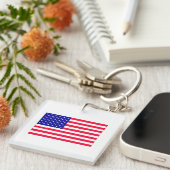 米国国旗7月4日 キーホルダー (正面右)