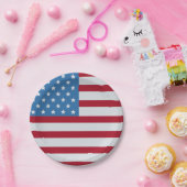 米国国旗7月4日 ペーパープレート (パーティー)