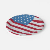 米国国旗7月4日 ペーパープレート (アングル)