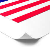 米国国旗7月4日 ポスター (角)