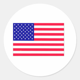 米国国旗7月4日 ラウンドシール