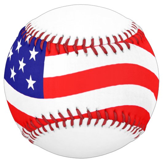 米国国旗 – アイディア ソフトボール (裏面)