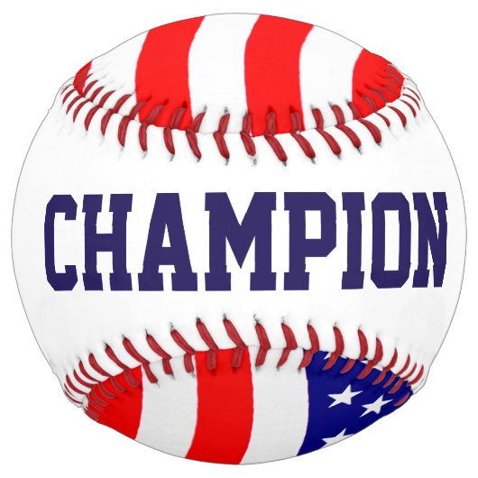 米国国旗 – アイディア ソフトボール (正面)