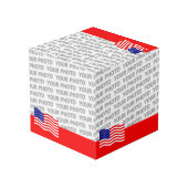 米国国旗 – アイディア フォトキューブ (裏面アングル)