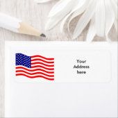 米国国旗 – アイディア ラベル (インサイチュ)