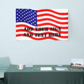 米国国旗 – アイディア 横断幕 (トレードショー)