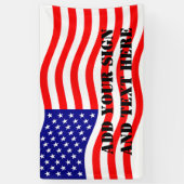 米国国旗 – アイディア 横断幕 (縦)