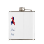 米国国旗、アメリカの地図、7月4日フラスコ フラスク (裏面)