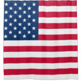 米国国旗 – アメリカ合衆国 – 愛国心 シャワーカーテン (正面)
