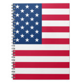 米国国旗 – アメリカ合衆国 – 愛国心 ノートブック (正面)