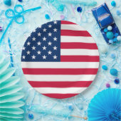 米国国旗 – アメリカ合衆国 – 愛国心 ペーパープレート (パーティー)