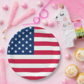 米国国旗 – アメリカ合衆国 – 愛国心 ペーパープレート (パーティー)