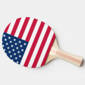 米国国旗 – アメリカ合衆国 – 愛国心 卓球ラケット (横)