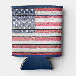 米国国旗「ウッドイメージ」クーラーボックス 缶クーラー