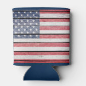米国国旗「ウッドイメージ」クーラーボックス 缶クーラー (裏面)