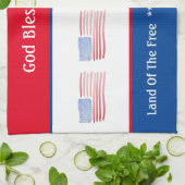 米国国旗 キッチンタオル (折り畳み)