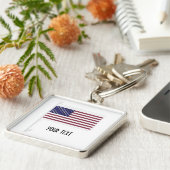 米国国旗 キーホルダー (側面)