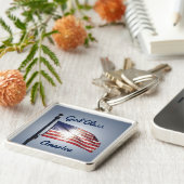 米国国旗 キーホルダー (側面)