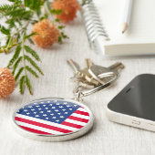 米国国旗 キーホルダー (側面)