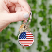 米国国旗 キーホルダー (手)