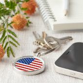 米国国旗 キーホルダー (側面)