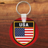 米国国旗 キーホルダー (正面)