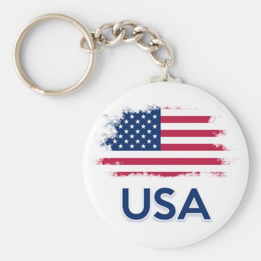 米国国旗 キーホルダー (正面)