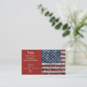 米国国旗 – クリンク 名刺 (スタンド正面)
