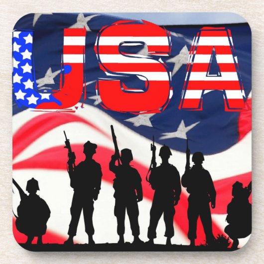 米国国旗 コースター (正面)