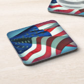 米国国旗 コースター (左側)