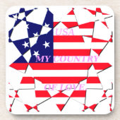 米国国旗 コースター (正面)