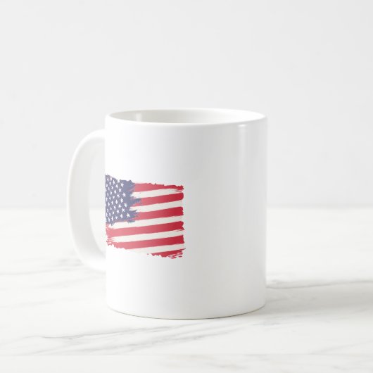 米国国旗 コーヒーマグカップ (正面左)