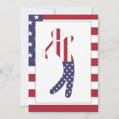 米国国旗 |ゴルフトーナメントの招待 招待状 (裏面)