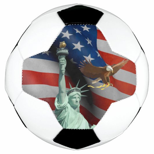米国国旗 サッカーボール (正面)