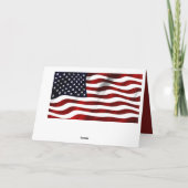 米国国旗 サンキューカード (裏面)