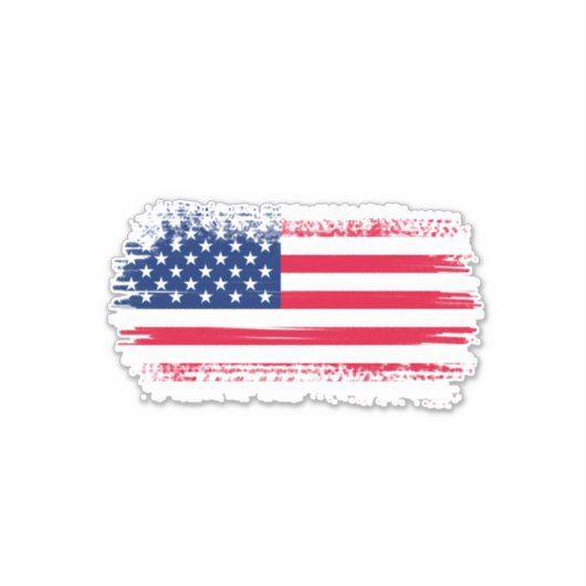 米国国旗 シール (正面)