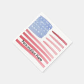 米国国旗 スタンダードカクテルナプキン (角)