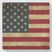 米国国旗 ストーンコースター (正面)